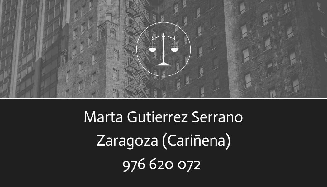 abogado Marta Gutierrez Serrano en Cariñena