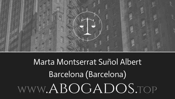 abogado Marta Montserrat Suñol Albert en Barcelona