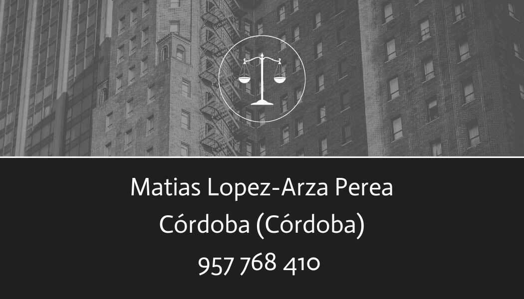 abogado Matias Lopez-Arza Perea en Córdoba