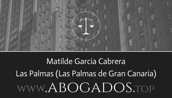 abogado Matilde Garcia Cabrera en Las Palmas de Gran Canaria