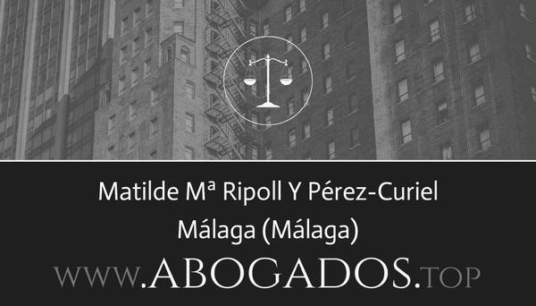 abogado Matilde Mª Ripoll Y Pérez-Curiel en Málaga