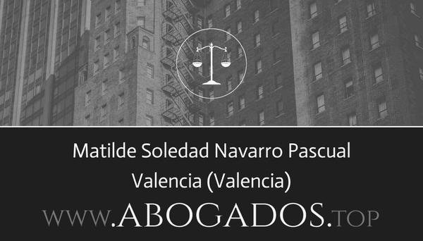 abogado Matilde Soledad Navarro Pascual en Valencia