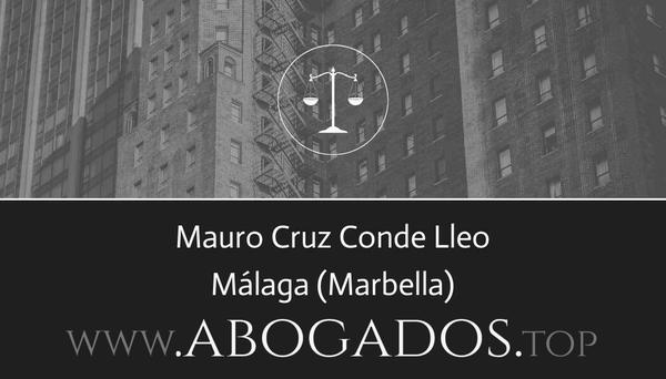 abogado Mauro Cruz Conde Lleo en Marbella