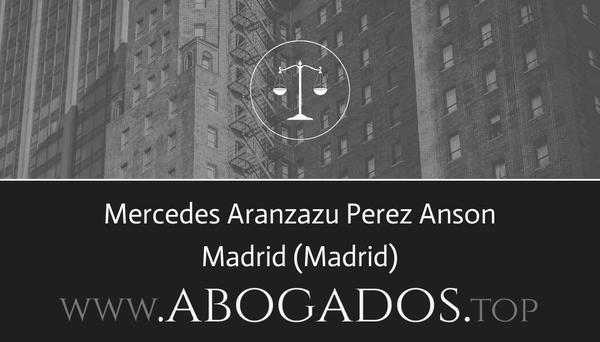 abogado Mercedes Aranzazu Perez Anson en Madrid