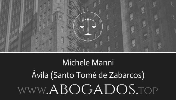 abogado Michele Manni en Santo Tomé de Zabarcos