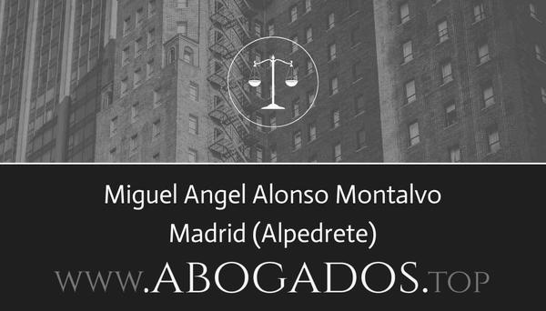 abogado Miguel Angel Alonso Montalvo en Alpedrete