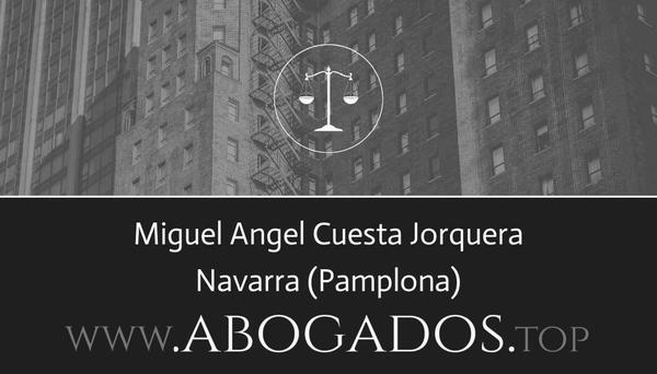 abogado Miguel Angel Cuesta Jorquera en Pamplona