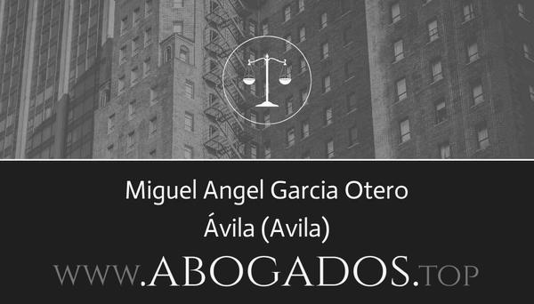 abogado Miguel Angel Garcia Otero en Avila