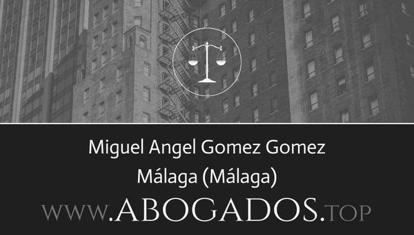 abogado Miguel Angel Gomez Gomez en Málaga