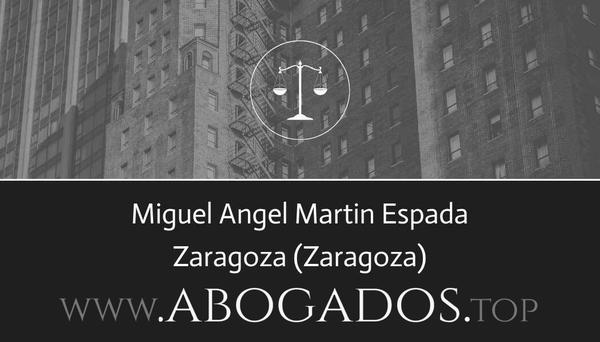 abogado Miguel Angel Martin Espada en Zaragoza