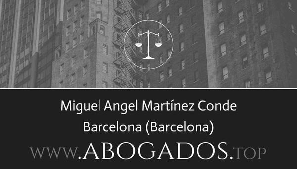 abogado Miguel Angel Martínez Conde en Barcelona