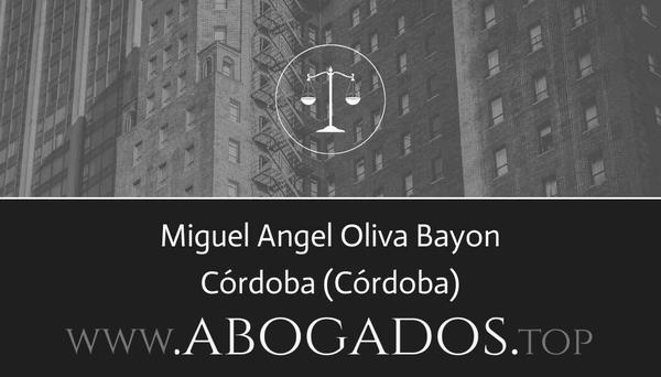 abogado Miguel Angel Oliva Bayon en Córdoba