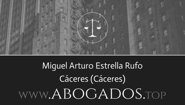 abogado Miguel Arturo Estrella Rufo en Cáceres