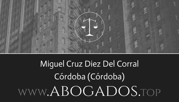 abogado Miguel Cruz Diez Del Corral en Córdoba