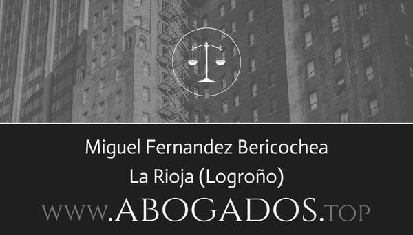 abogado Miguel Fernandez Bericochea en Logroño