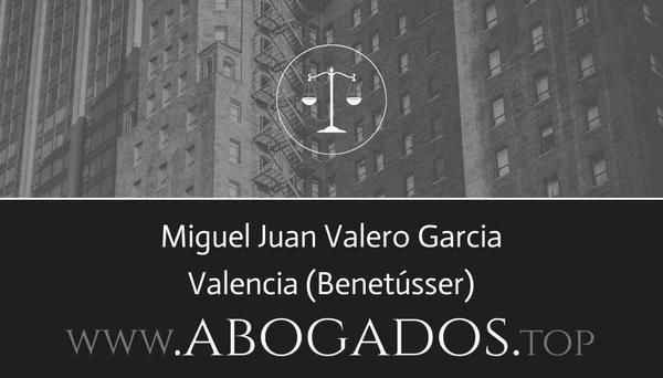 abogado Miguel Juan Valero Garcia en Benetússer