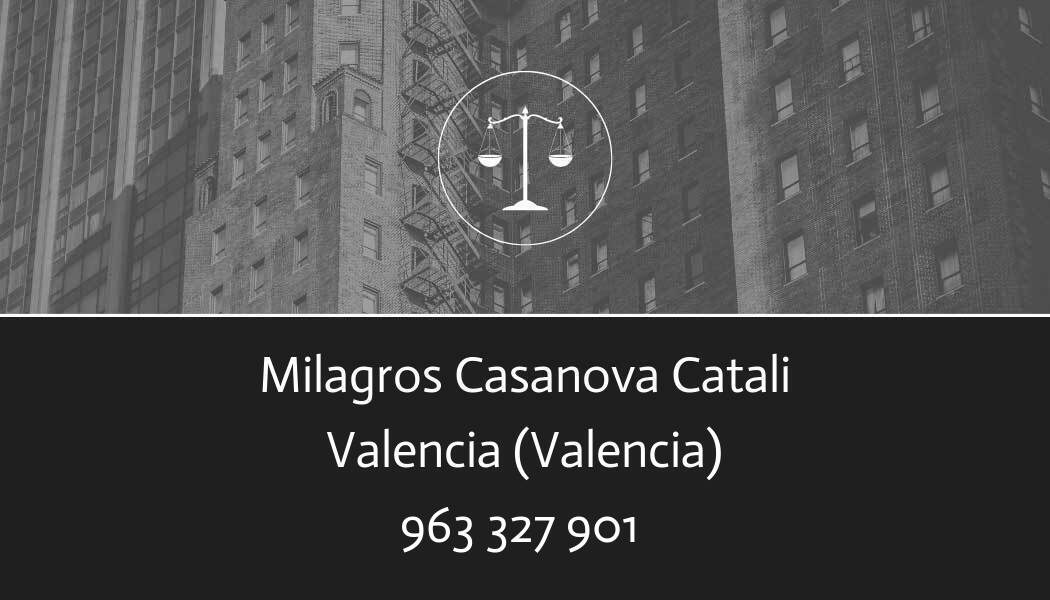 abogado Milagros Casanova Catali en Valencia