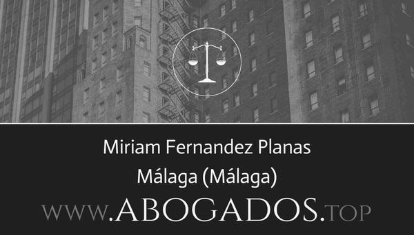 abogado Miriam Fernandez Planas en Málaga