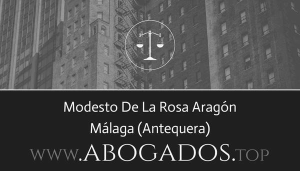 abogado Modesto De La Rosa Aragón en Antequera