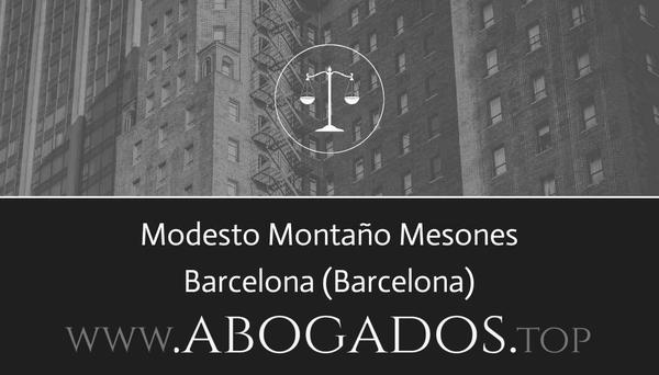 abogado Modesto Montaño Mesones en Barcelona