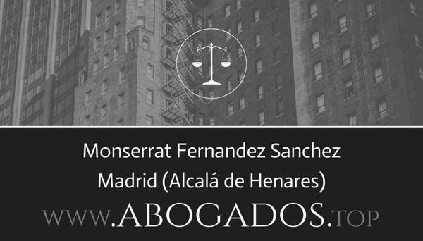 abogado Monserrat Fernandez Sanchez en Alcalá de Henares