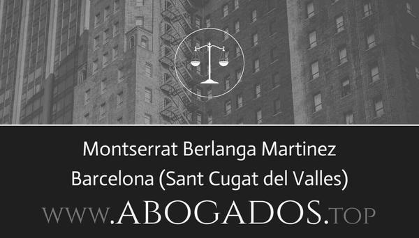 abogado Montserrat Berlanga Martinez en Sant Cugat del Valles
