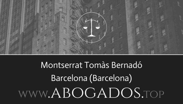 abogado Montserrat Tomàs Bernadó en Barcelona