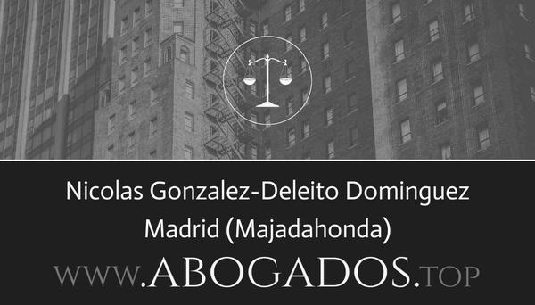 abogado Nicolas Gonzalez-Deleito Dominguez en Majadahonda