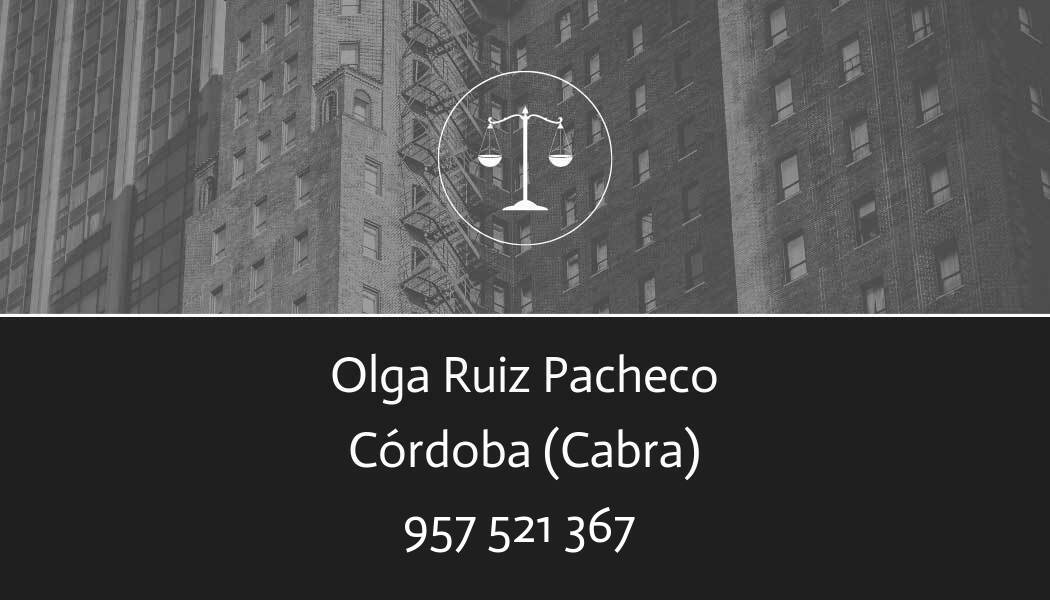 abogado Olga Ruiz Pacheco en Cabra