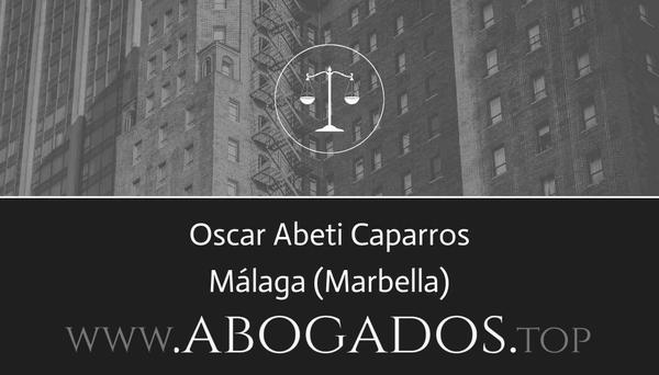 abogado Oscar Abeti Caparros en Marbella