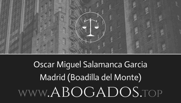 abogado Oscar Miguel Salamanca Garcia en Boadilla del Monte