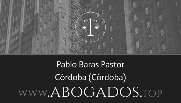 abogado Pablo Baras Pastor en Córdoba