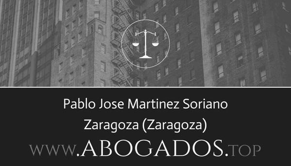 abogado Pablo Jose Martinez Soriano en Zaragoza