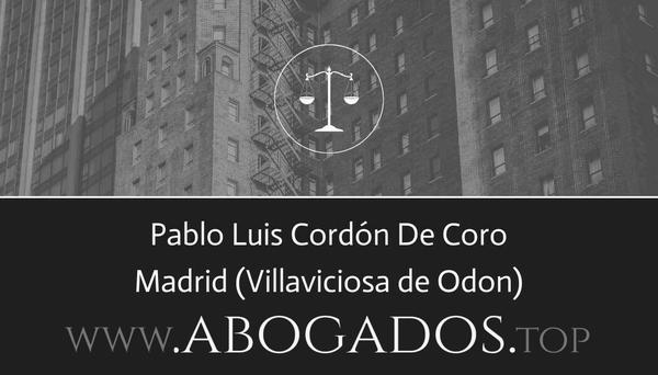 abogado Pablo Luis Cordón De Coro en Villaviciosa de Odon