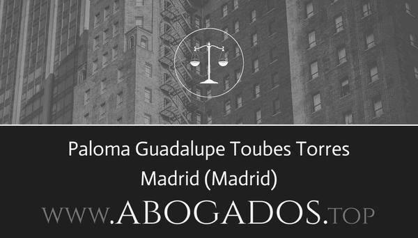 abogado Paloma Guadalupe Toubes Torres en Madrid