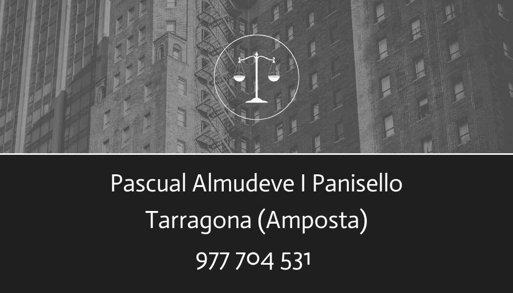 abogado Pascual Almudeve I Panisello en Amposta