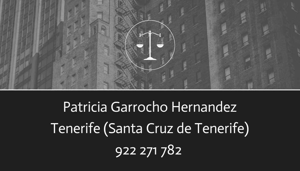abogado Patricia Garrocho Hernandez en Santa Cruz de Tenerife