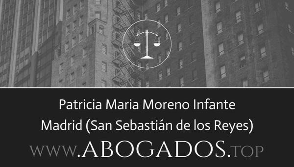 abogado Patricia Maria Moreno Infante en San Sebastián de los Reyes