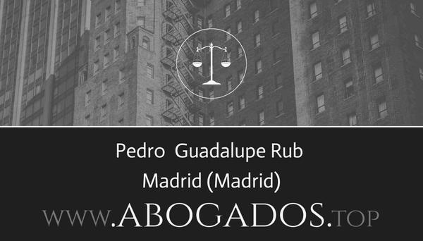 abogado Pedro  Guadalupe Rub en Madrid