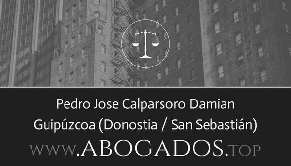 Pedro Jose Calparsoro Damian