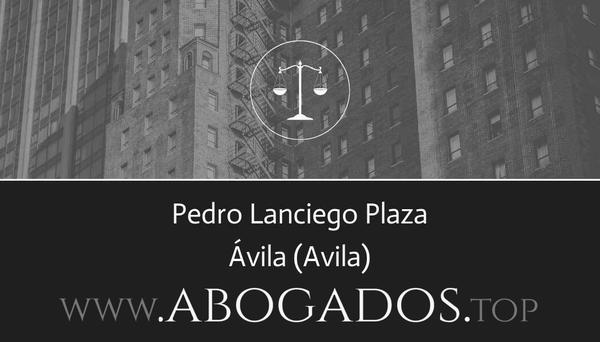 abogado Pedro Lanciego Plaza en Avila