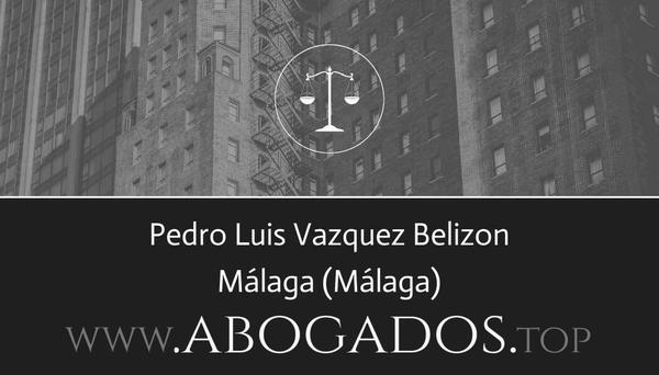 abogado Pedro Luis Vazquez Belizon en Málaga