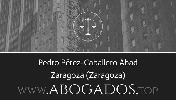 abogado Pedro Pérez-Caballero Abad en Zaragoza