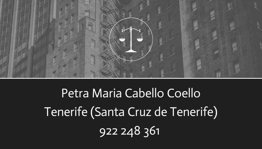 abogado Petra Maria Cabello Coello en Santa Cruz de Tenerife