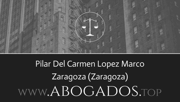 abogado Pilar Del Carmen Lopez Marco en Zaragoza