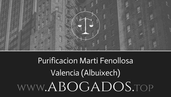 abogado Purificacion Marti Fenollosa en Albuixech