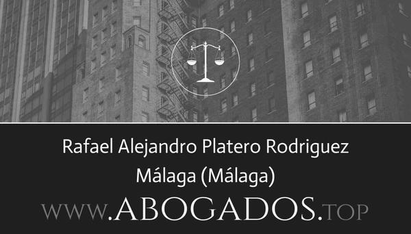 abogado Rafael Alejandro Platero Rodriguez en Málaga