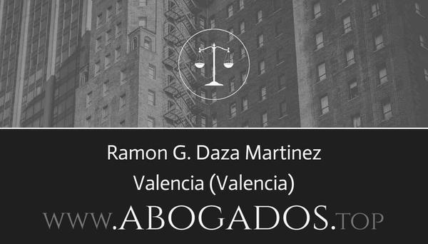 abogado Ramon G Daza Martinez en Valencia