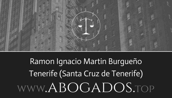 abogado Ramon Ignacio Martin Burgueño en Santa Cruz de Tenerife