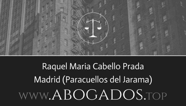 abogado Raquel Maria Cabello Prada en Paracuellos del Jarama